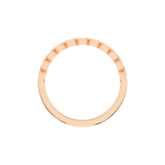 Eternelle bazel style eternity lab diamond ring