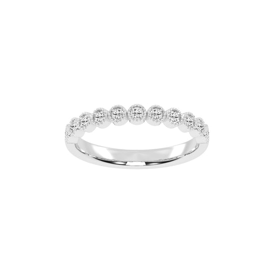 Eternelle bazel style eternity lab diamond ring