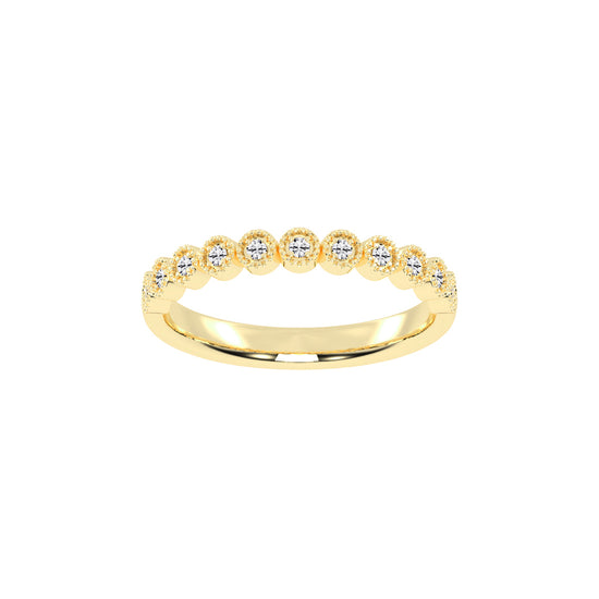 Eternelle bazel style eternity lab diamond ring