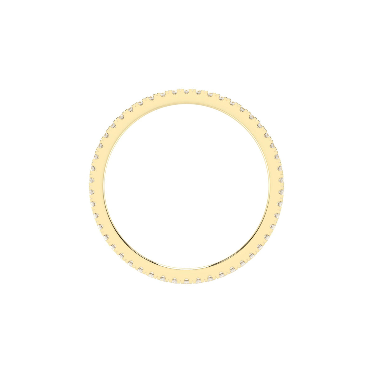 Lustria shared prong eternity lab diamond ring