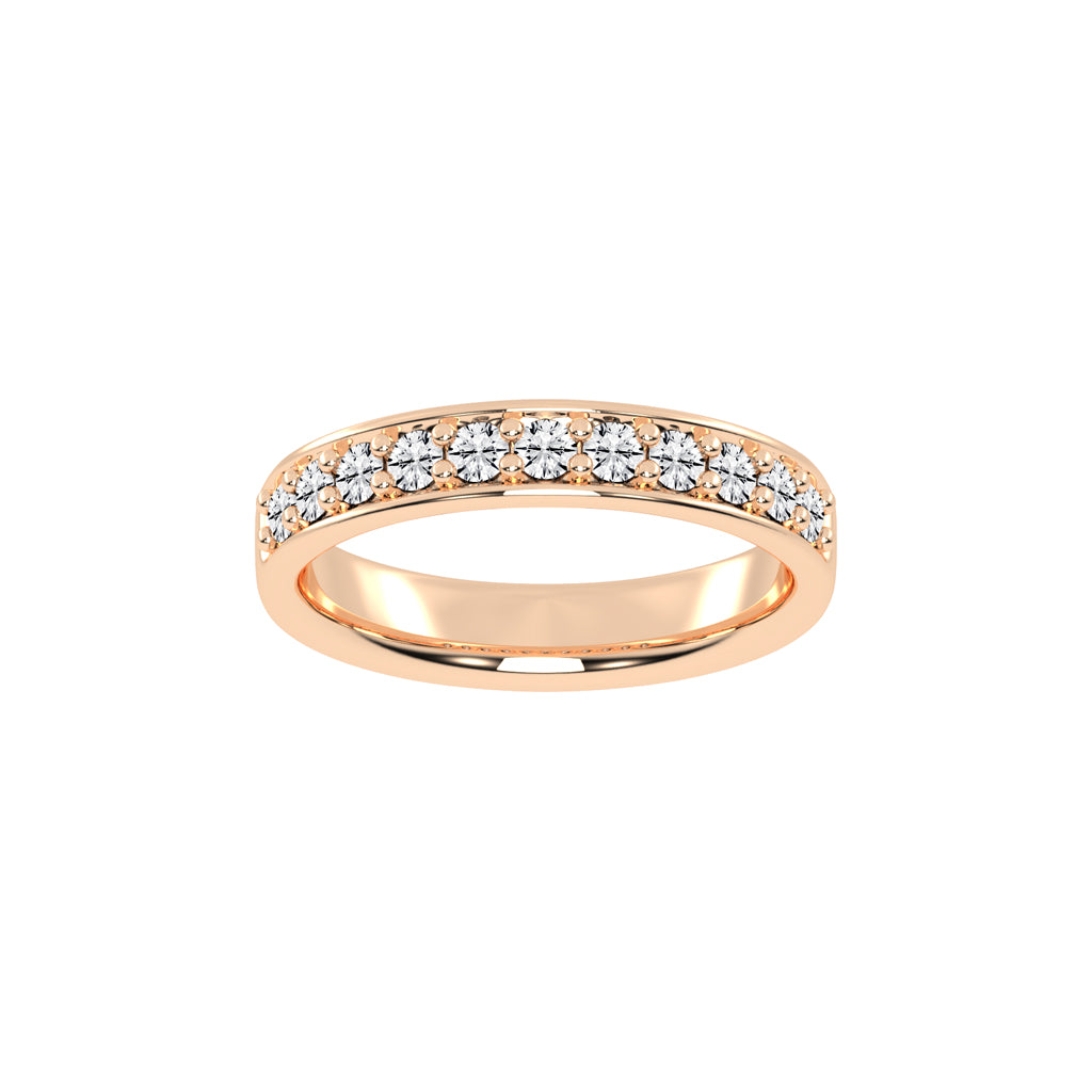 Gliss  round shape eternity lab diamond ring