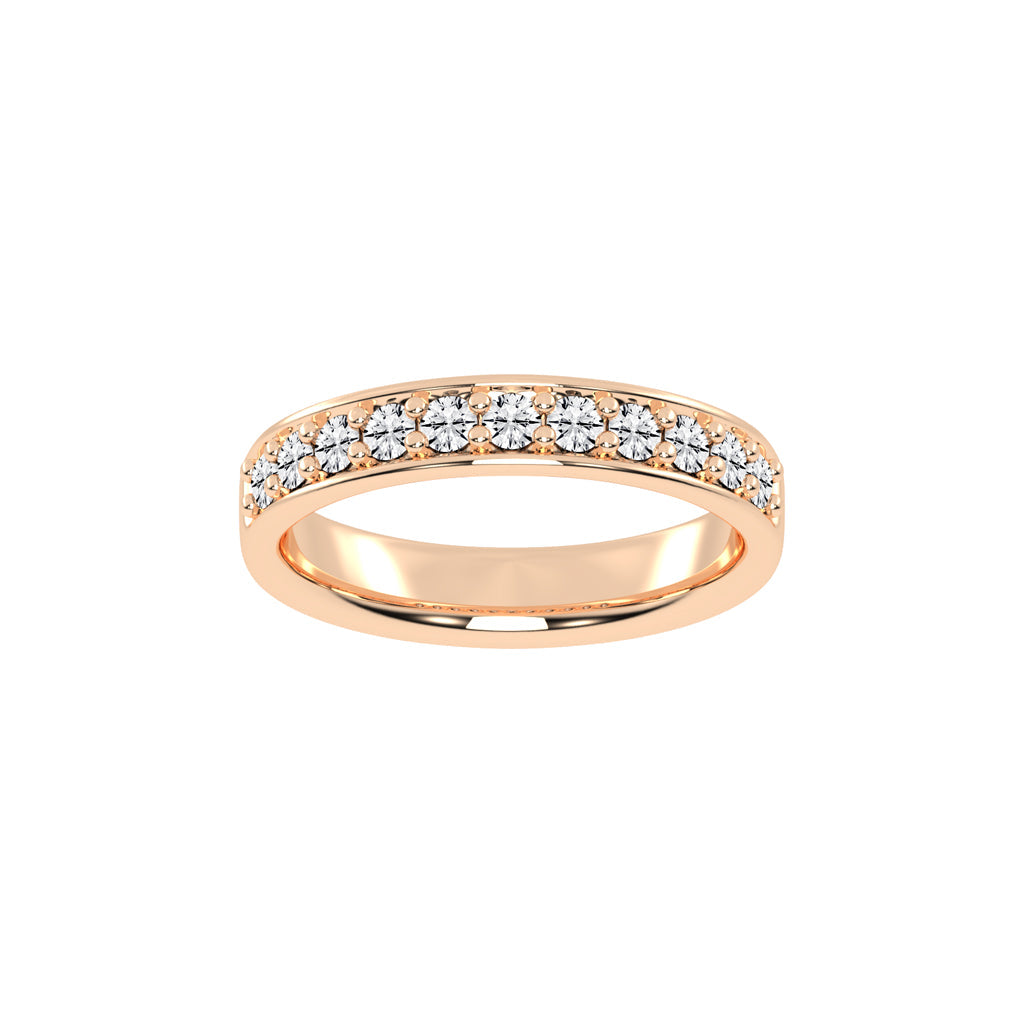 Gliss  round shape eternity lab diamond ring