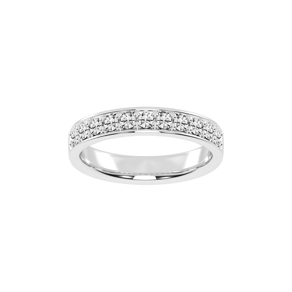 Gliss  round shape eternity lab diamond ring