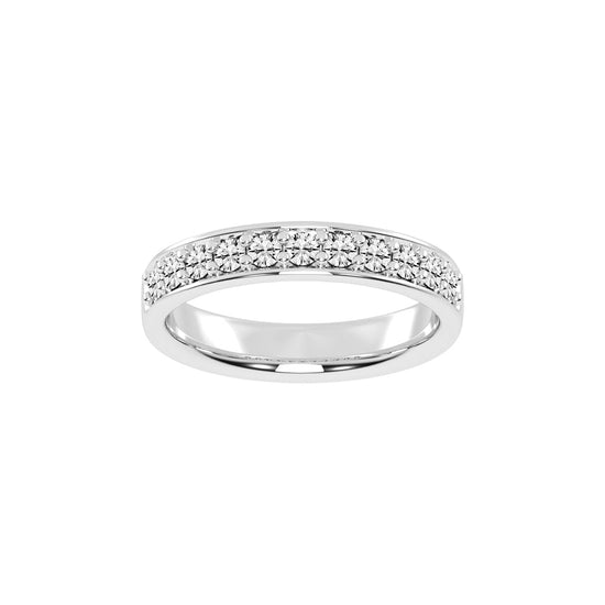 Gliss  round shape eternity lab diamond ring