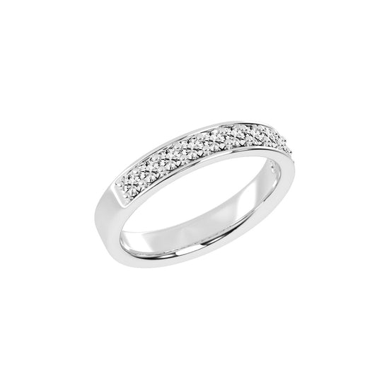Gliss  round shape eternity lab diamond ring