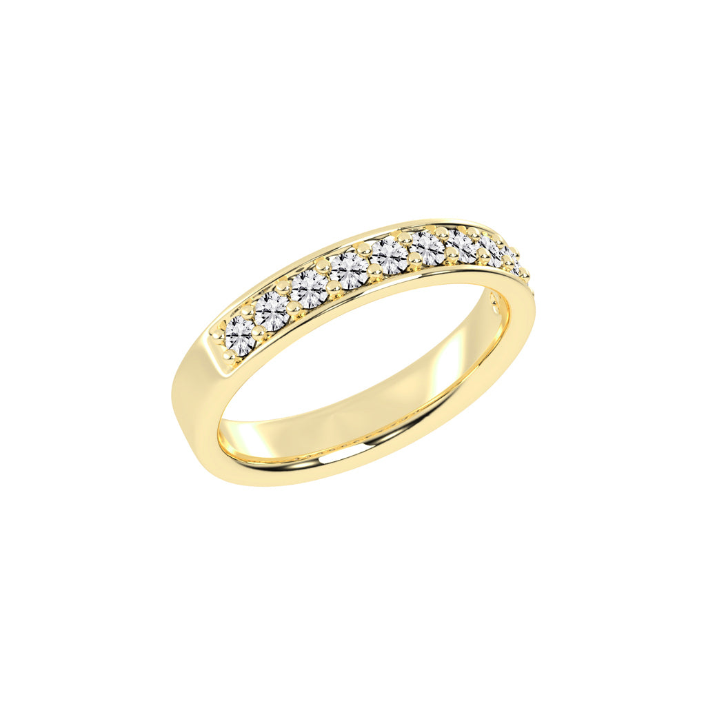Gliss  round shape eternity lab diamond ring