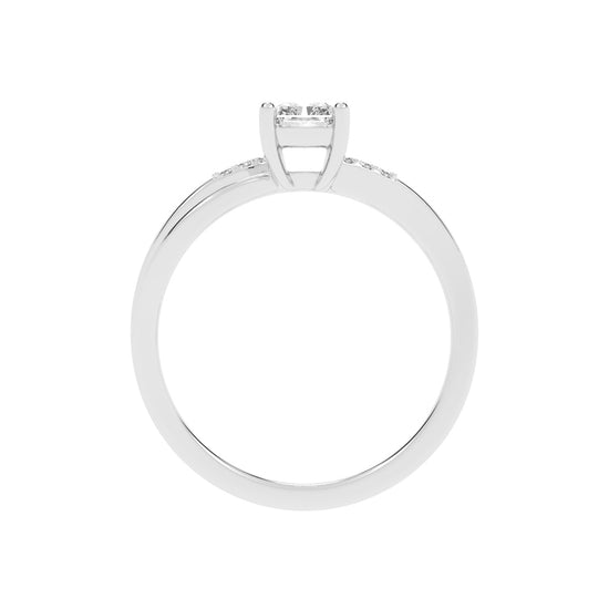 Lavenza  Furay radiant cut classic lab diamond ring