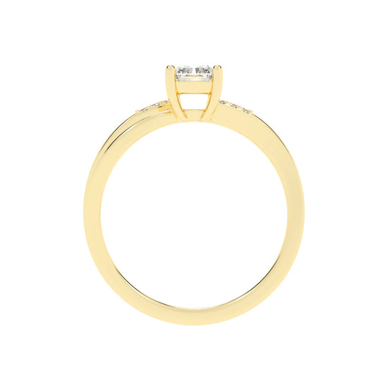 Lavenza  Furay radiant cut classic lab diamond ring