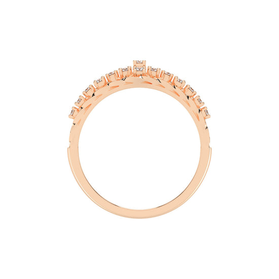 Rivelle four prong round cut classic lab diamond ring