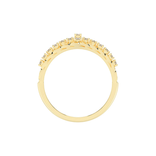 Rivelle four prong round cut classic lab diamond ring