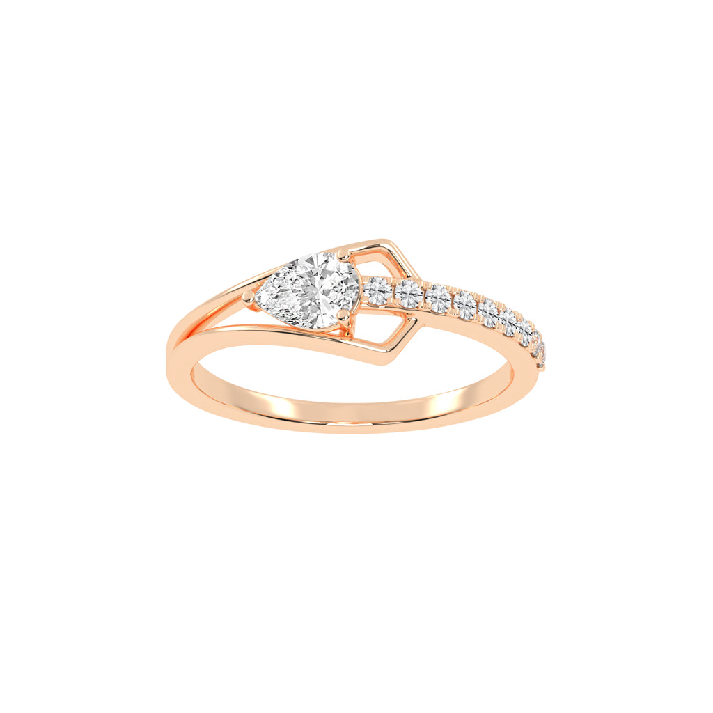 Celestia Curve – Teardrop Elegance Ring
