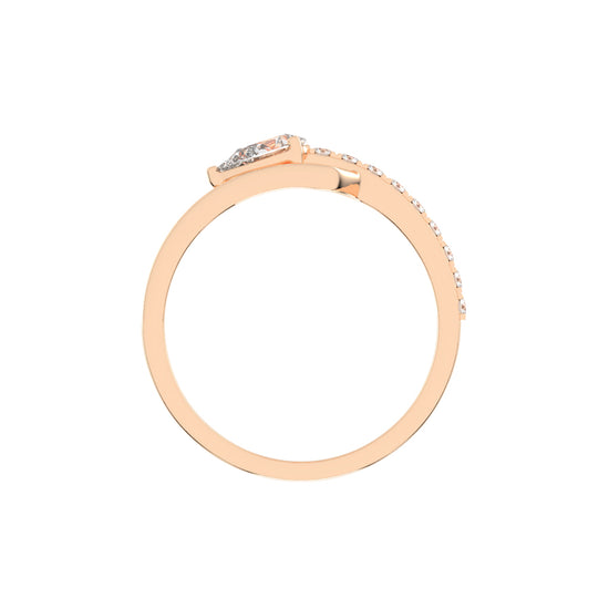 Celestia Curve – Teardrop Elegance Ring