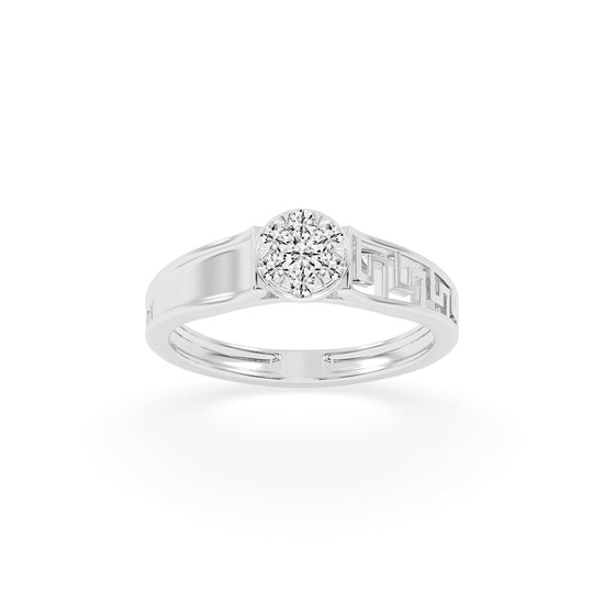 Deliantha forever round cut delicate lab diamond ring