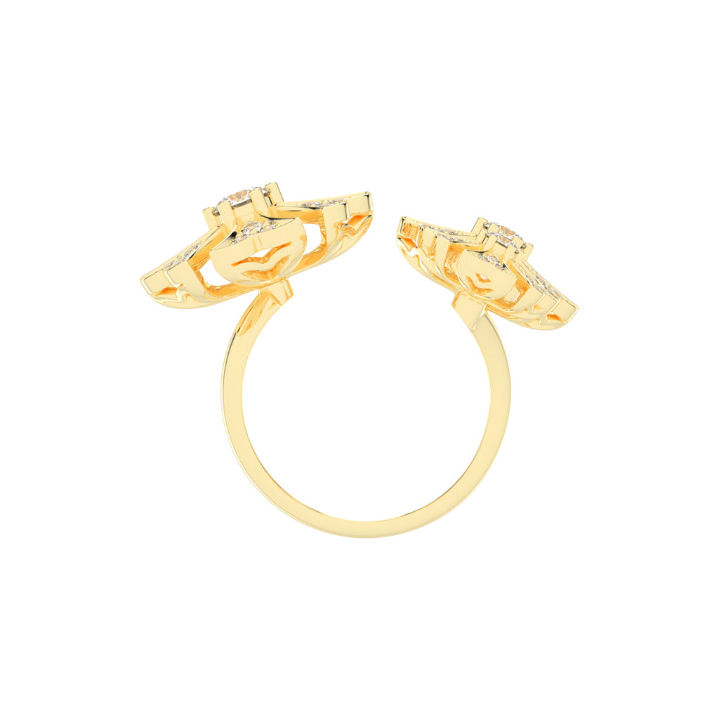 Luminous Triple Blossom Ring