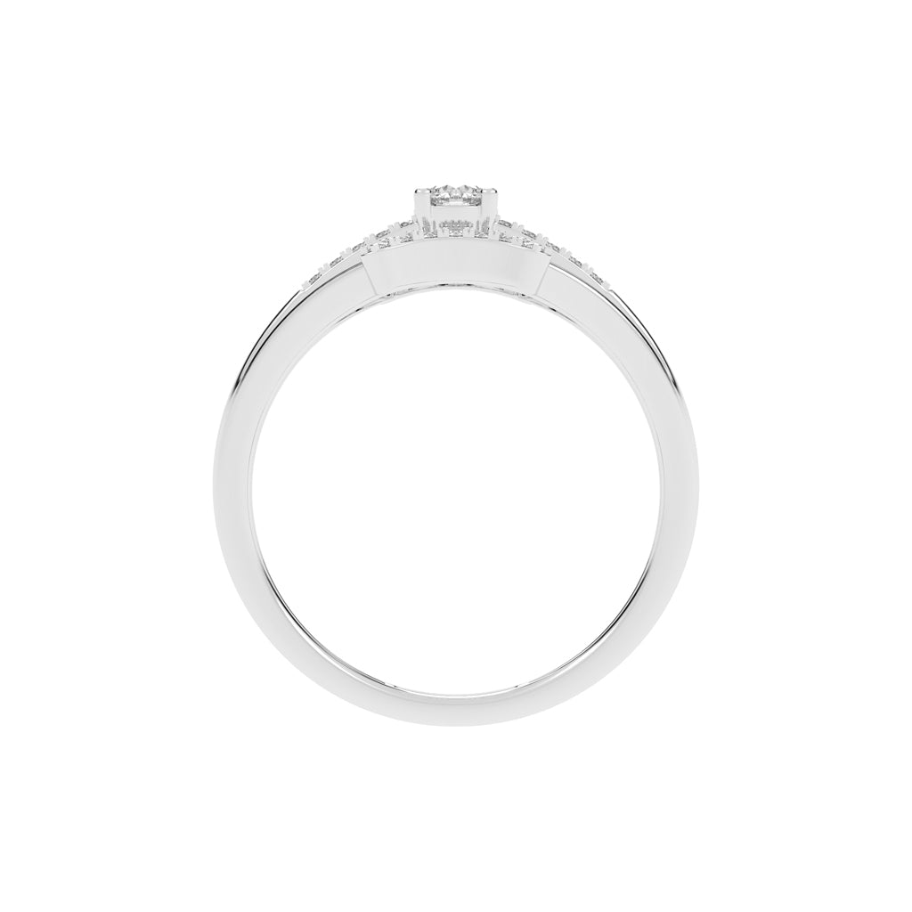 Zairos Split Shank Round Cut Classic Lab Diamond Ring