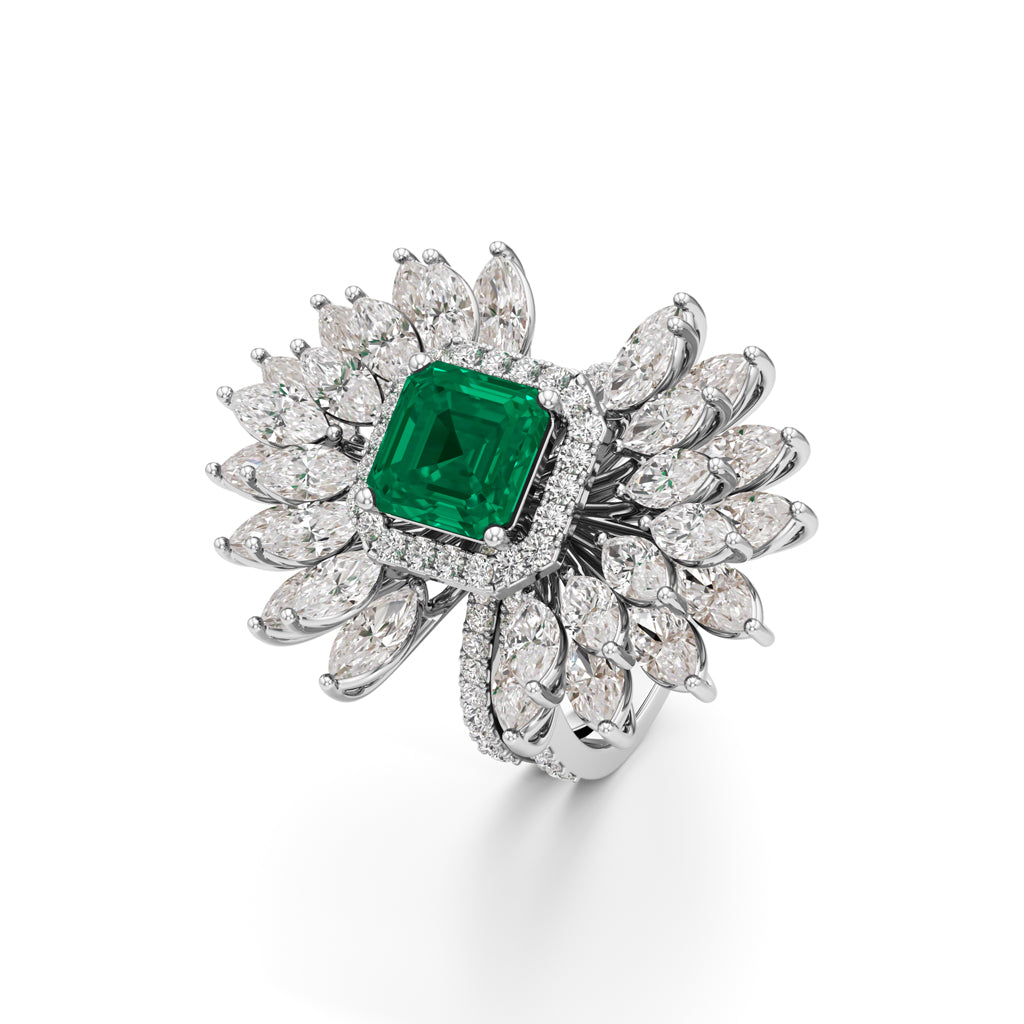 Aurelia Grand Floral Statement Ring