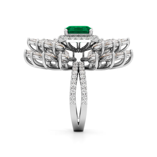 Aurelia Grand Floral Statement Ring