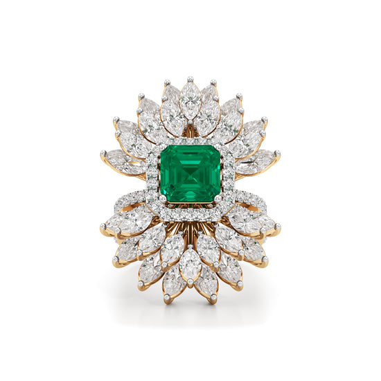 Aurelia Grand Floral Statement Ring