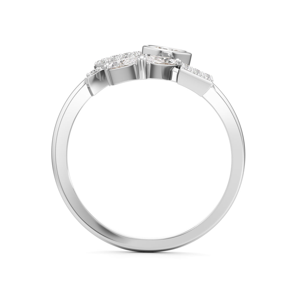 Love Diamond Script Fashion Ring
