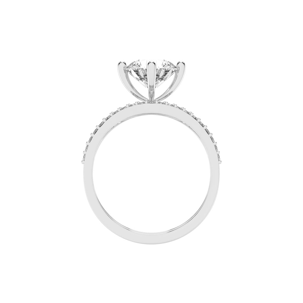 Cherivora Bridal Set Engagement Lab Diamond Ring