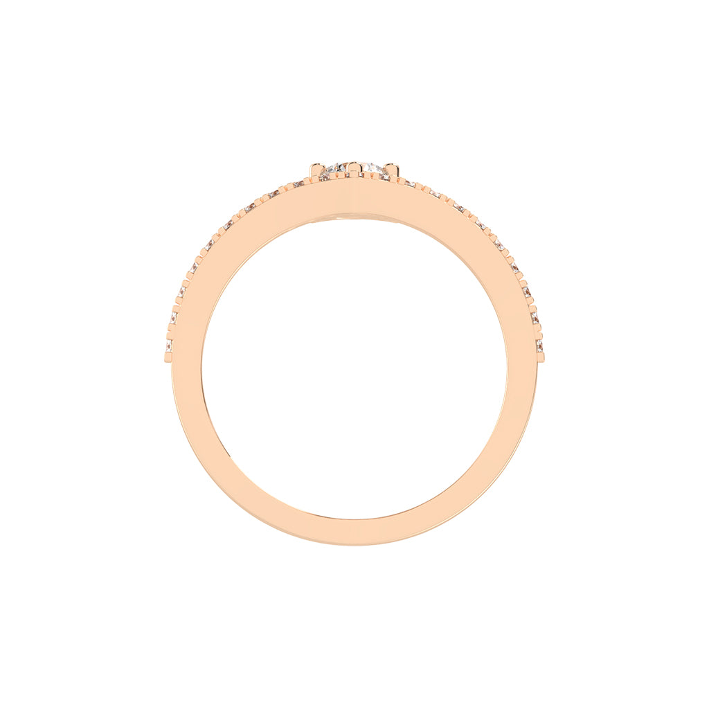 Classic V-Arch Solitaire Ring