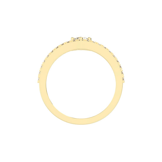 Classic V-Arch Solitaire Ring