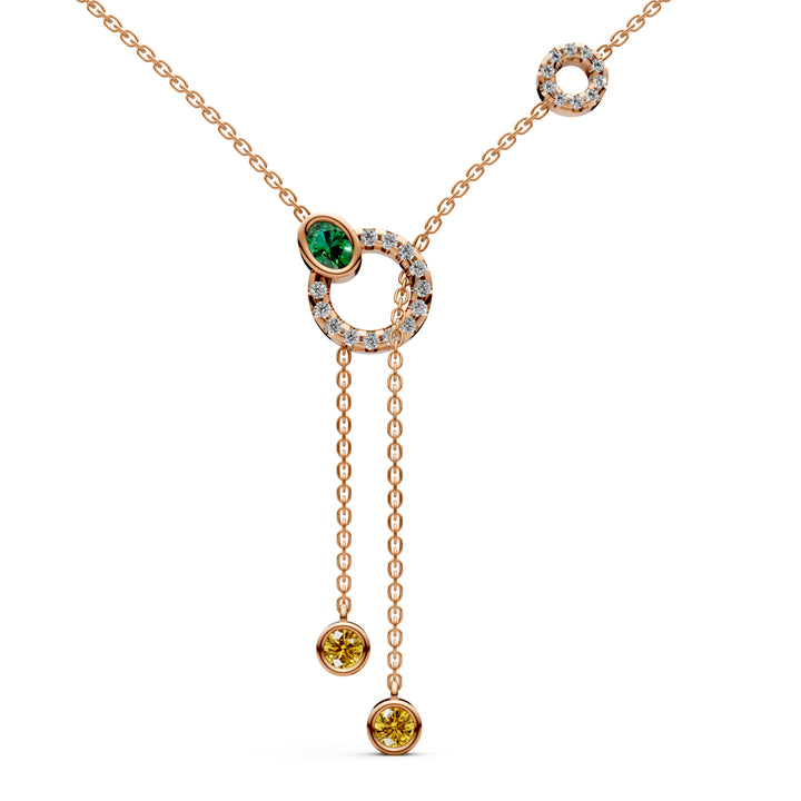 Oria Diamond Lariat Necklace