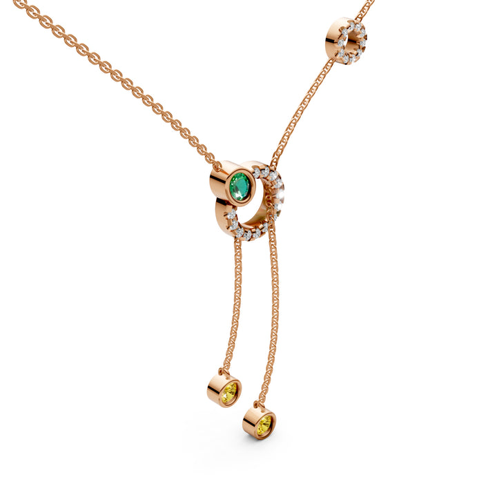 Oria Diamond Lariat Necklace