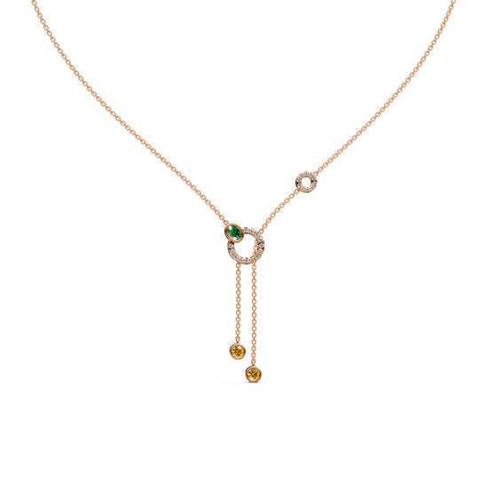 Oria Diamond Lariat Necklace