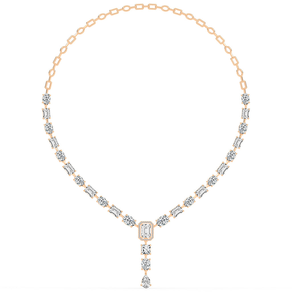 Imperial Grace Emerald Tennis Necklace