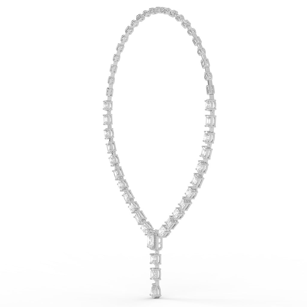 Imperial Grace Emerald Tennis Necklace