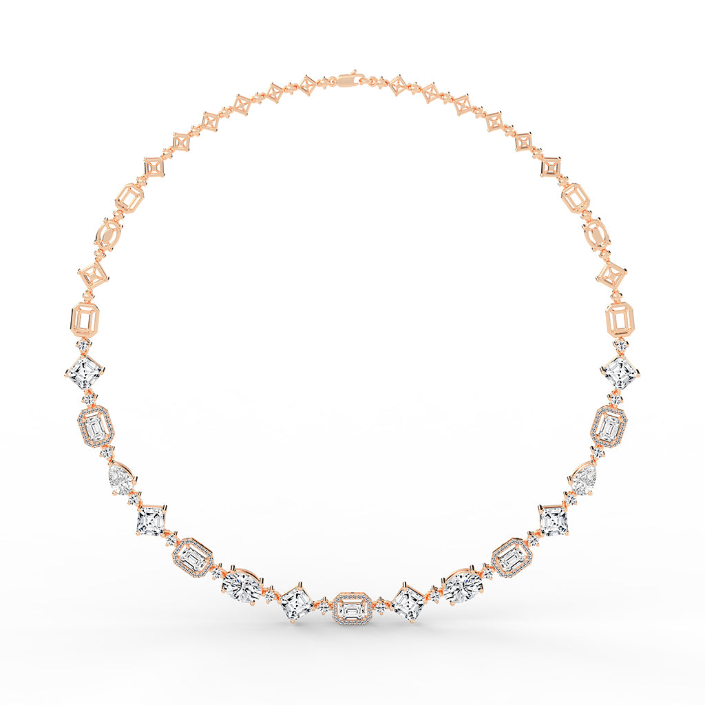 Cadenza Radiant Cut Symphony Necklace