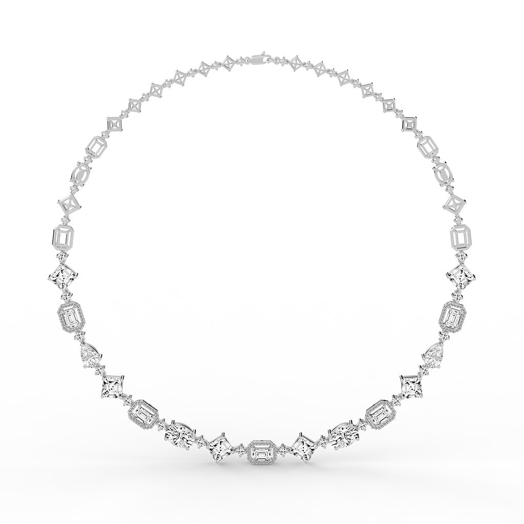 Cadenza Radiant Cut Symphony Necklace