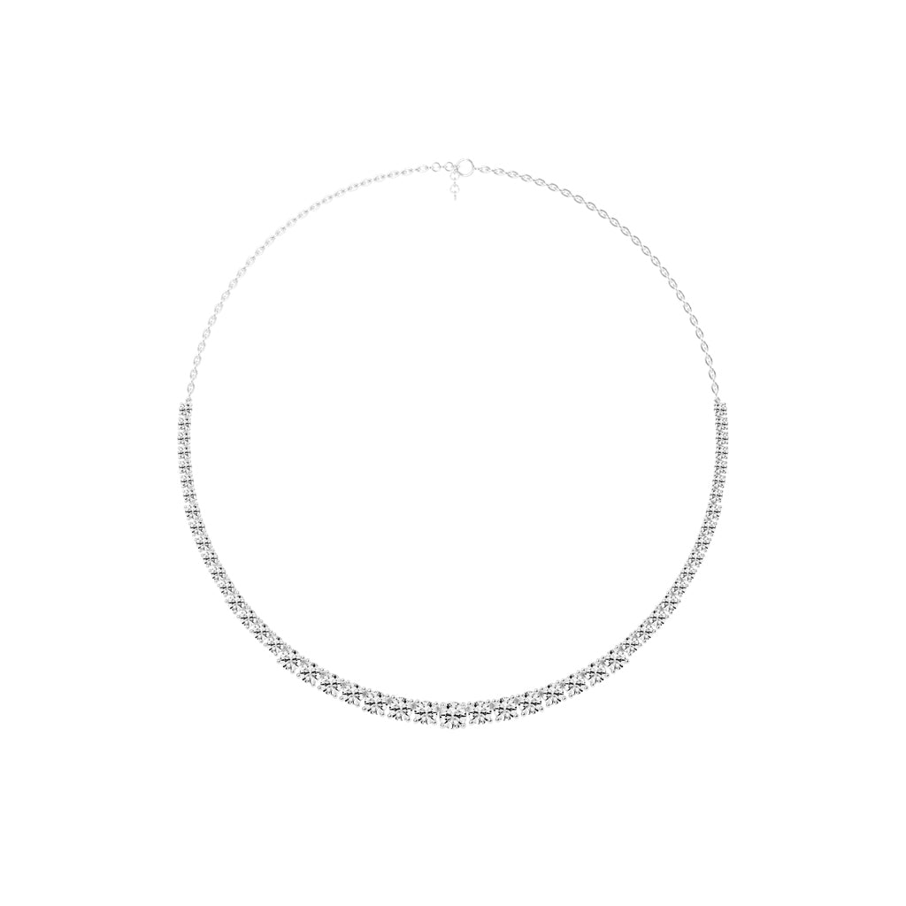 Lunaria Graduated Diamond Necklace