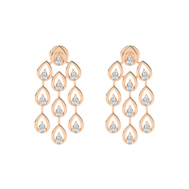 Radiant Teardrop Dangle Earrings