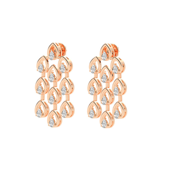 Radiant Teardrop Dangle Earrings