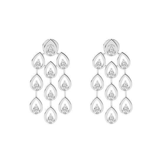 Radiant Teardrop Dangle Earrings