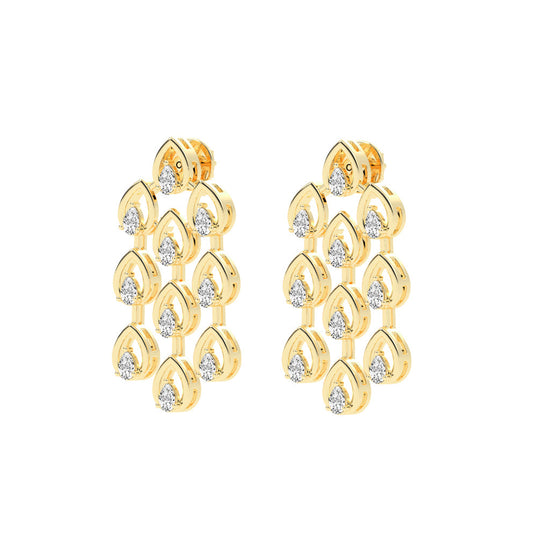 Radiant Teardrop Dangle Earrings
