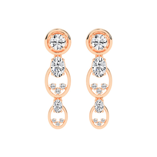 Radiant Loop Drop Earrings