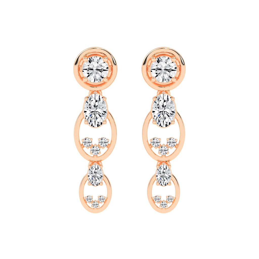 Radiant Loop Drop Earrings