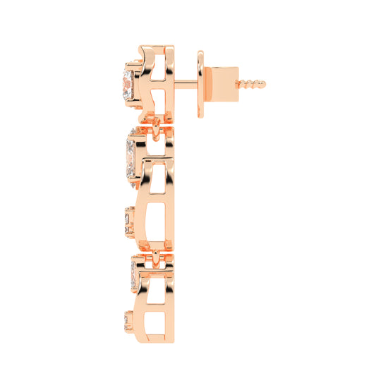 Radiant Loop Drop Earrings