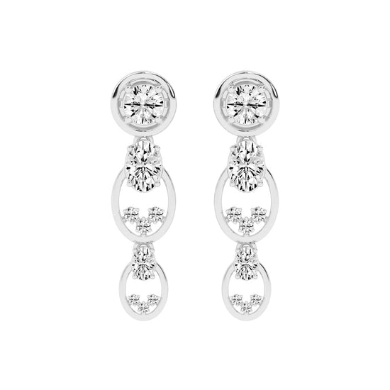 Radiant Loop Drop Earrings
