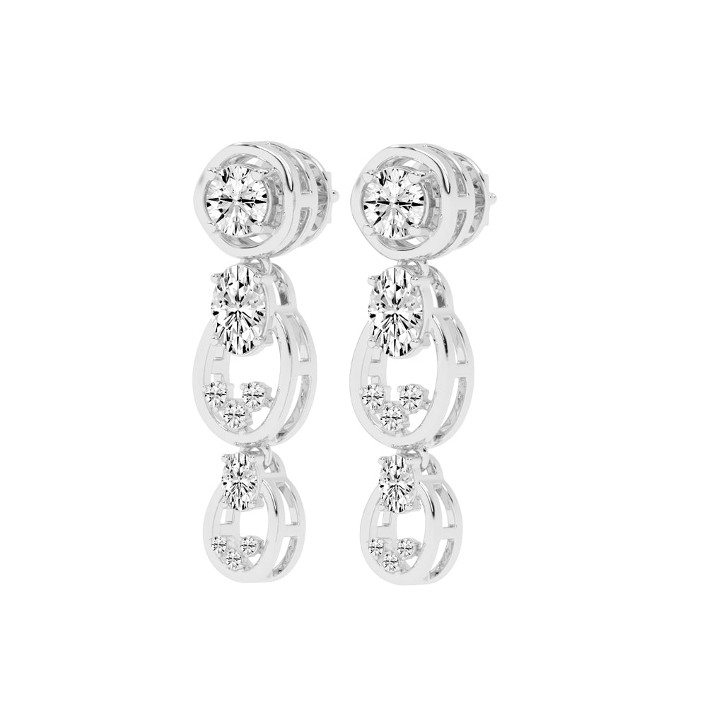 Radiant Loop Drop Earrings