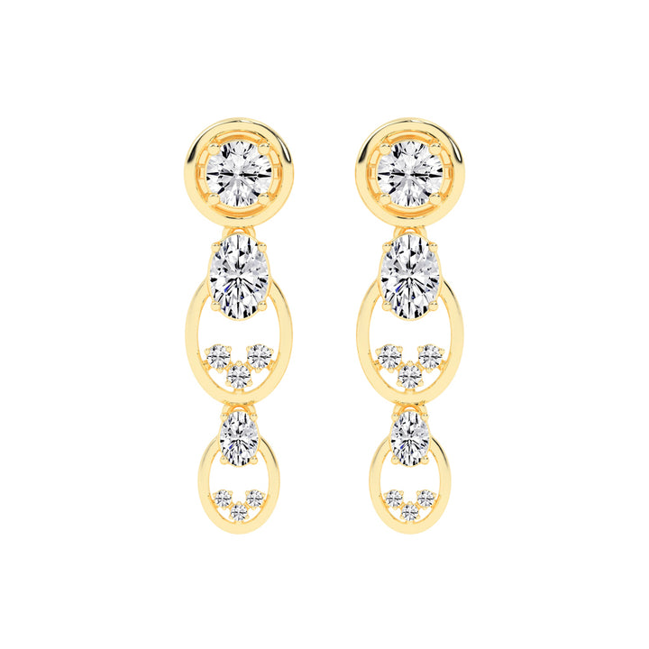 Radiant Loop Drop Earrings