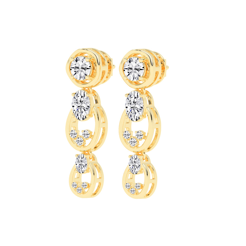 Radiant Loop Drop Earrings