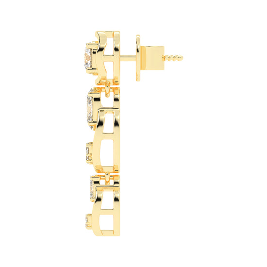 Radiant Loop Drop Earrings