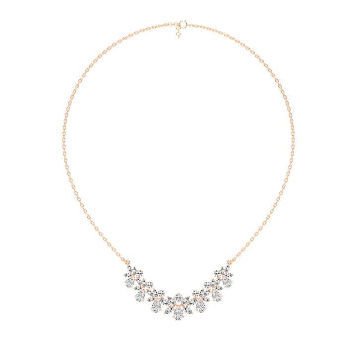 Elora Blossom Cluster Layered Necklace
