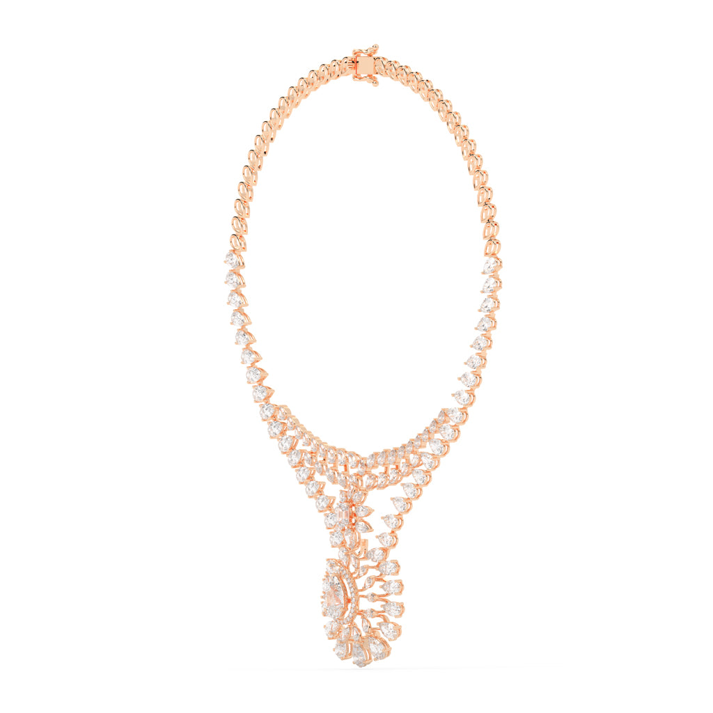 Majestic Bloom Diamond Necklace