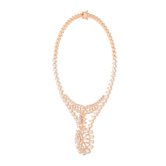 Majestic Bloom Diamond Necklace