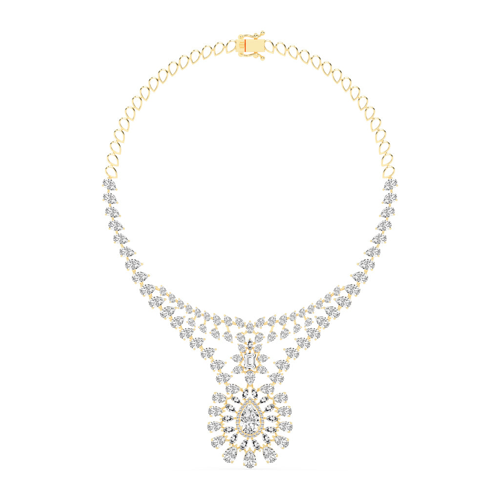 Majestic Bloom Diamond Necklace